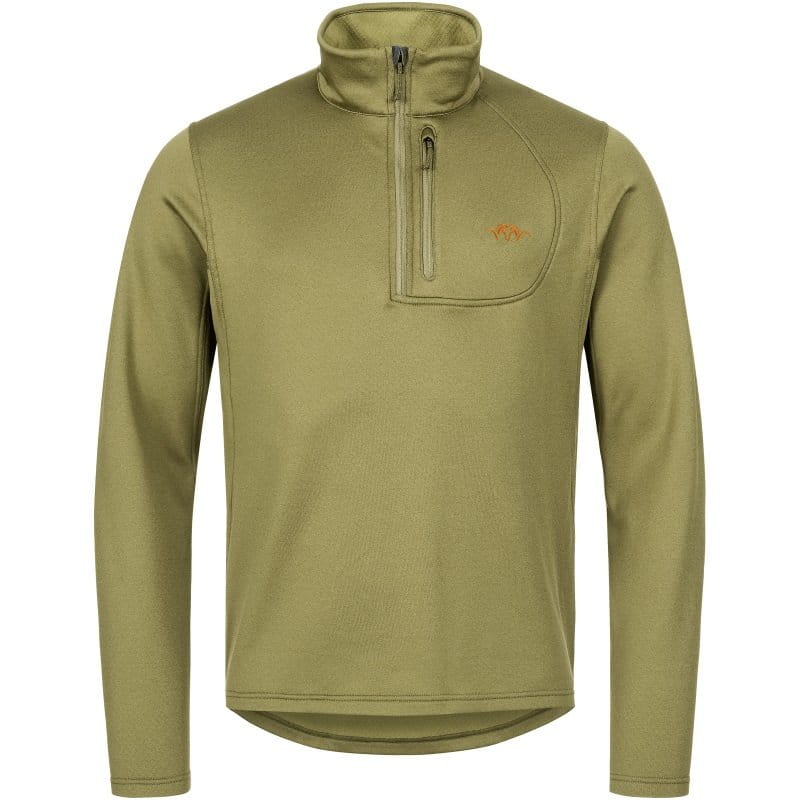 Blaser Drain Midlayer Halfzip Herren gr&uuml;n Vorderseite