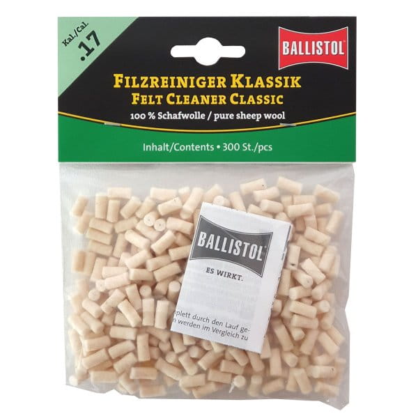 Ballistol Filzreiniger Klassik - 300 Stk. Kal. .17 Ballistol Filzreiniger Klassik - 300 Stk. Kal. .17