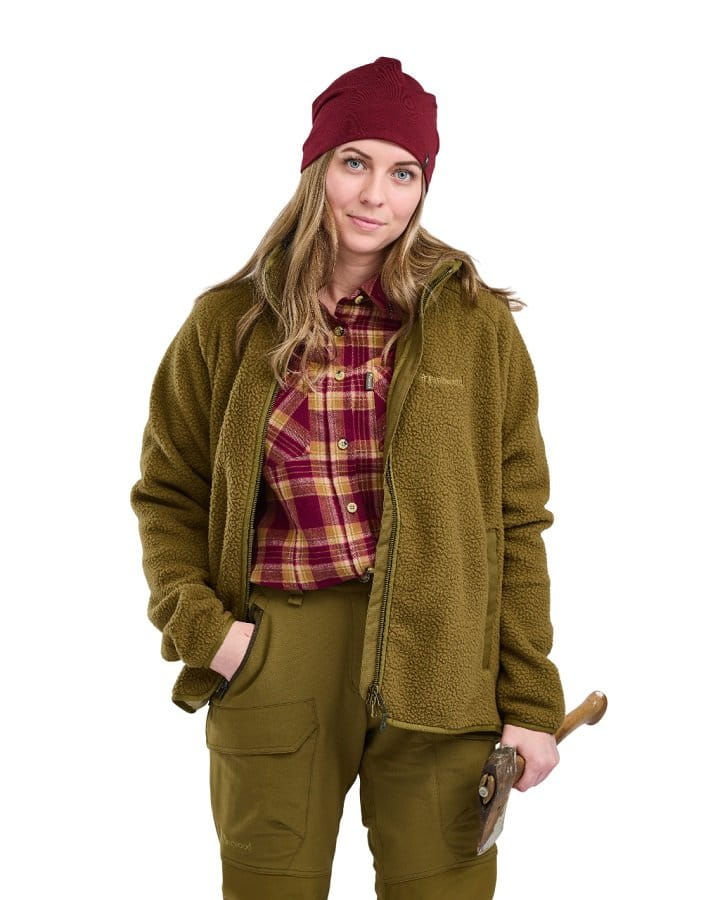 Pinewood 3248 Air Vent Fleece Jacke Für Damen – Atmungsaktiv, Leicht, Mit Waffelfleece-Einsätzen, Outdoor & Jagd
