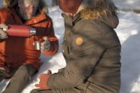 Pinewood Finnveden Winter Parka Damen D.Olive Anwendung