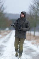 Blaser Vintage Handschuhe angezogen Mann komplett