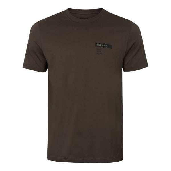 Härkila Logo Brand T-Shirt Shadow brown/Tarmac