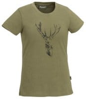 Pinewood Red Deer T-Shirt Damen H.Olive