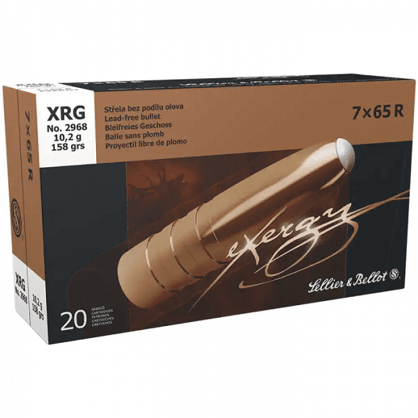 Sellier & Bellot 7x65R eXergy, XRG bleifrei 158gr. Sellier & Bellot 7x65R eXergy, XRG bleifrei 158gr.