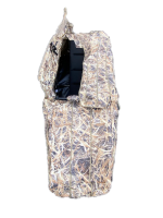 Chaise longue LivingActive chasse aux oies, en optique roseau naturel