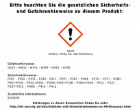 Pfefferspray Pistole Jet Protector JPX mit integrieter Lasereinheit Gefahrenhinweise