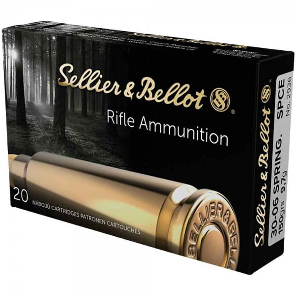 Sellier & Bellot .30-06 Sprgf., Teilmantel -S 150gr - 20 St. Sellier & Bellot .30-06 Sprgf., Teilmantel -S 150gr - 20 St.