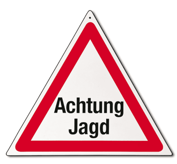 AKAH Warndreieck "Achtung Jagd" Ansicht