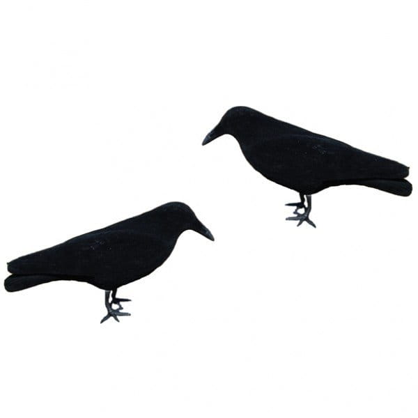 LivingActive Lockvogel Krähe Vollschale beflockt inkl. Erdspieß und Fuß 41cm LivingActive Lockvogel Krähe Vollschale beflockt inkl. Erdspieß und Fuß 41cm