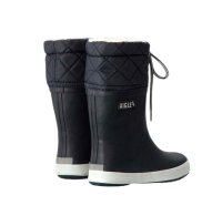 Aigle Giboulee 2 gef&uuml;tterte Kinderstiefel Marine/blanc