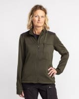 Pinewood Abisko Power Fleecejacke Damen Moss Green Detail 1