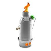 Kelly Kettle Trekker Wasserkocher mit Feuerbasis Nutzung