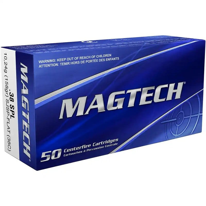 Magtech .38 Special SJSP Flat Teilmantel Flachkopf 158gr. 38C