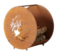 LivingActive Maria Kaminholzregal mit Holz