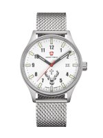 Swiss Timer Trapper Hubertus H3 Uhr Edelstahl