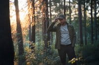 Pinewood Tiveden TC-Strech Shorts Herren Schwarz Anwendung 2