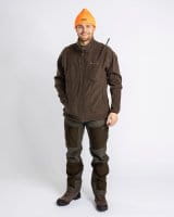 Pinewood Furudal Reversible Camou Fleece Jacke H.Brown Detail 2