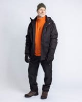 Pinewood Padded Winter Parka Black Detail 1