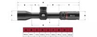 Burris Veracity PH 2,5-12x42 Zielfernrohr Ma&szlig;e