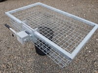 Heckträger Korb verzinkt, mit Schnellkupplung von der Seite