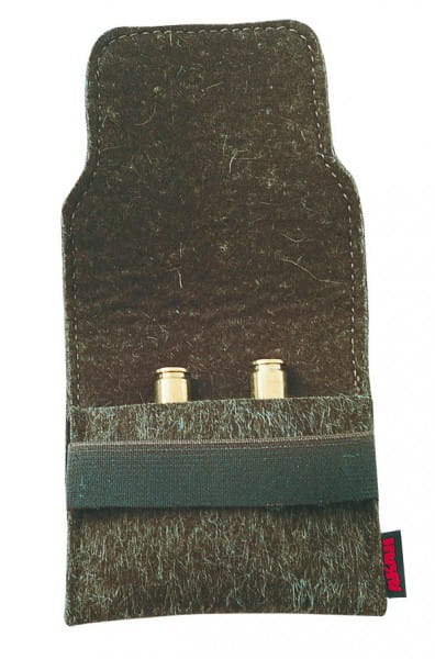 Cartouchière en feutre pour 5 cartouches ou 4 cartouches à plombs AKAH Cartouchière en feutre pour 5 cartouches ou 4 cartouches à plombs AKAH