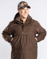 Pinewood Furudal Hunters 2L Smock Jacke Suede Brown Detail 3