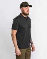 Pinewood Ramsey Pique Poloshirt Schwarz/Schwarz Details