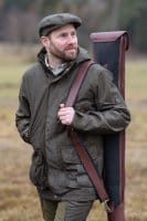 Blaser Vintage Wing Jacke Herren oliv/schwarz getragen vorne