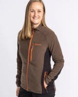 Pinewood Air Vent Fleece Jacke Damen D.Olive Detail 1
