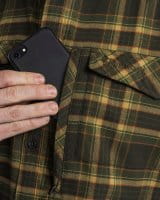 Pinewood Abisko Hiking Flannel Hemd Mossgreen Detail 3
