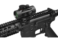 UTG CQB 1x30 Leuchtpunktvisier montiert