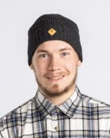 Pinewood Wool Strickm&uuml;tze D. Anthracite Melange Detail 2