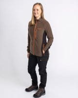 Pinewood Air Vent Fleece Jacke Damen D.Olive Detail 4