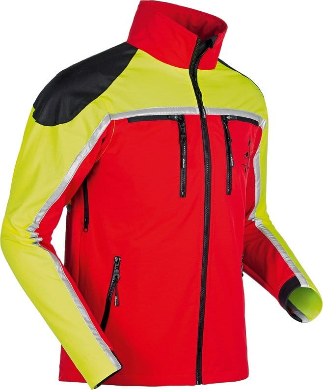 Pfanner Forest Light Forstjacke Rot/Neongelb