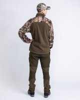 Pinewood Furudal Hunters Camou Fleece Jacke Atera Camou/H.Green Detail 4