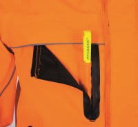 Pfanner Zipp2Zipp Warn-Regenjacke Brusttasche