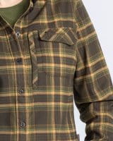 Pinewood Abisko Hiking Flanell Hemd Damen Mossgreen Imagebild 5