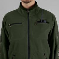H&auml;rkila Kamko Wende-Fleecejacke Grau/Gr&uuml;n gr&uuml;n Details