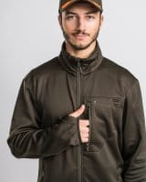 Pinewood Frazer Active Power Fleece Jacke D.Mossgreen Detail 3