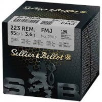 Sellier & Bellot .223 Rem., Vollmantel 55 gr - 100 St.