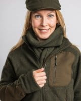 Pinewood Smaland Forest Fleece Jacke Damen H.Green Detail 6