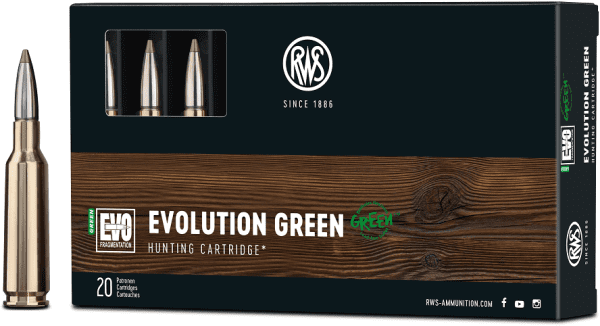 RWS 6,5 Creedmoor EVO GREEN 93gr. - 20 Stk. RWS 6,5 Creedmoor EVO GREEN 93gr. - 20 Stk.