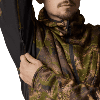 H&auml;rkila Deer Stalker Camo Fleece Hoodie Bel&uuml;ftungs&ouml;ffnung Reisverschluss