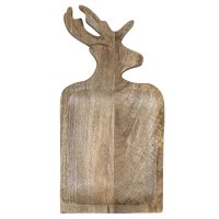 LivingActive Schneidbrett Mangoholz Hirsch