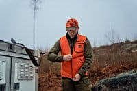 H&auml;rkila Kamko Pro Edition Reversible Hi-Vis Weste Byborre outdoor orange side