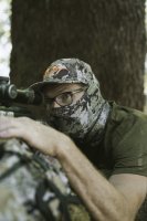 Blaser Multi Tube huntec &uuml;ber Ohr getragen