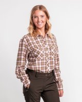 Pinewood Felicia Flanellbluse Gr&uuml;n/Weiss Detail 1