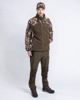 Pinewood Furudal Hunters Camou Fleece Jacke Atera Camou/H.Green Detail 2