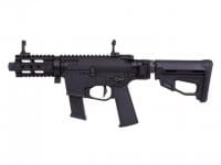 GSG Ares M4 45 Pistol - X Class schwarz Softair Gewehr links kurzes Magazin