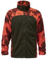 Pinewood Furudal Hunters Camou Fleece Jacke Strata Blaze/H.Green Vorderseite